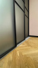 Перегородка Loft eco черный, Стекло сатин бесцветный