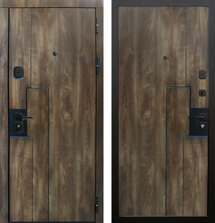 Входные двери Крона термо 3К90 ЮР18 Дуб коньяк - ЮР18 дуб коньяк