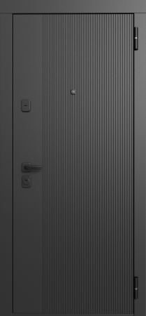 Входные двери TR 6 ЮП-21 ZB 999-2 Черный кварц - ЮП-21 ZB Белый