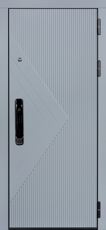 Входные двери Тринити ЮР-37 RAL 7011 - H-67 ZB Белый