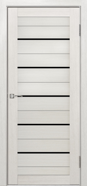 Межкомнатные двери 22S(р) Lacobel черный лак Французский дуб