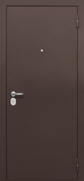 Входные двери Тайга 7 см mini Медный антик - гладкий Клен