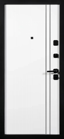 Входные двери Молден 3К90 вертикаль 2 ЮП-32 Латте (ZB855-2) - ЮП-32 ZB Белый