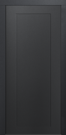 Входные двери Сталлер Comfort 3K ЮП-26 Графит - ЮП-15 (декоративная зеркальная вставка) ZB Белый