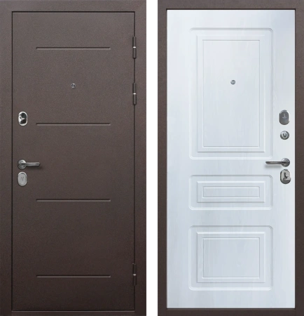 Входные двери Толстяк Медный Антик Медный антик Белый ясень