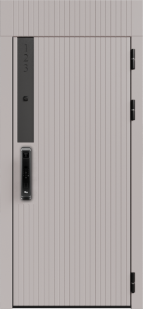 Входные двери Рейн 3К90 ЮР-36 (с номером квартиры) Латте (ZB855-2) - ЮР22 Stone Oak