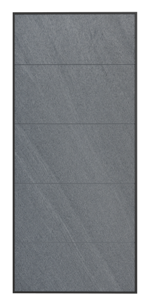 Входные двери Сталлер Comfort 3K ЮП-17 ZB 999-2 Черный кварц - ЮП-4 MI35 Санд серый