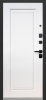 Входные двери Luxor Квадрат Нео Антрацит софт Эмалит белый