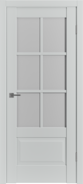 Межкомнатные двери ER2 ДО white cloud Steel