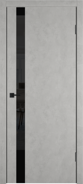 Межкомнатные двери Urban 1 SV Lacobel черный лак Antic loft