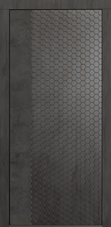 Входные двери Сталлер Comfort 3K ЮП-24 бетон графит - ЮП-25 Бетон графит