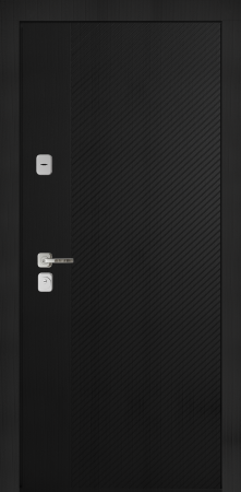 Входные двери Сталлер Comfort 3K ЮП-19 Вудлайн черный - ЮП-28 Вудлайн черный
