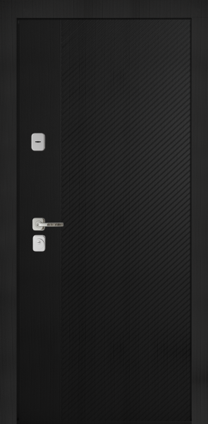 Входные двери Сталлер Comfort 3K ЮП-19 Вудлайн черный - ЮП-28 Вудлайн черный