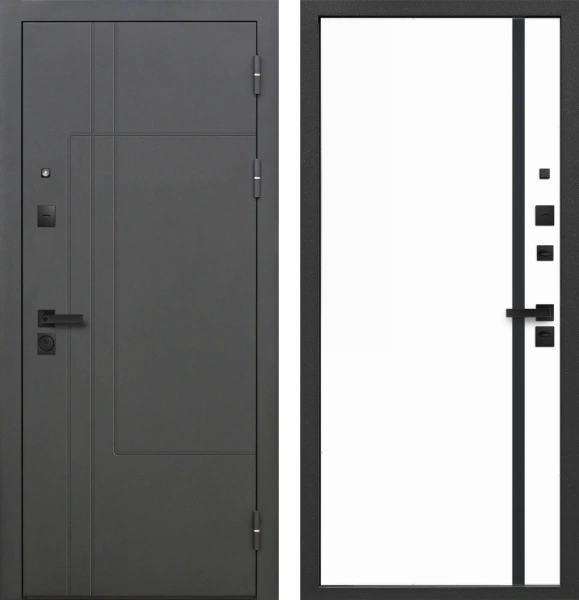 9 см Smart 4 Lacobel Black Эмалит белый