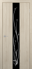 Межкомнатная дверь ST13 ДО черный с рисунком