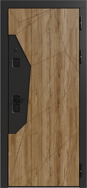 Входные двери Лимана 3К90 ЮР-33 Дуб санремо - H-67 Айс