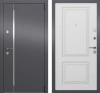 Входные двери X7 PRO MP КЛАССИК 2 SP-18N Темно-серый букле графит - CK-68 Бьянко