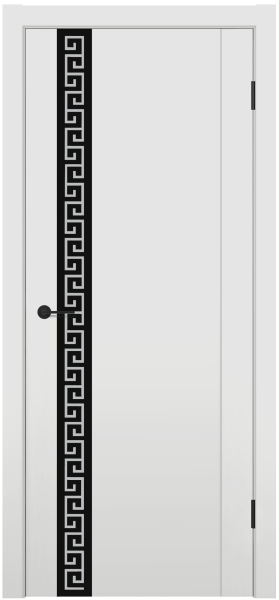 Межкомнатные двери MX 13 ДО черный с рисунком