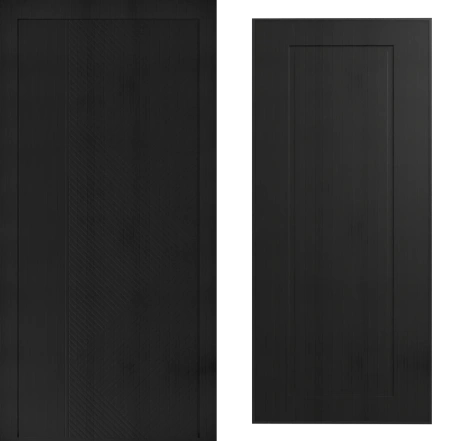 Входные двери Сталлер Comfort 3K ЮП-29 Вудлайн черный - ЮП-1 Вудлайн черный