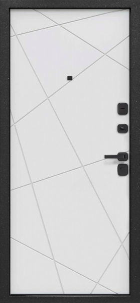 Входные двери Черный кварц Черный сатин Белый сатин