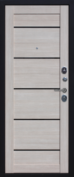 Входные двери Гарда муар Царга Лазер Черный муар Лиственница мокко