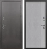 Входные двери Тайга термо Серебро Вертикаль Антик серебро - с фрезеровкой бетон снежный