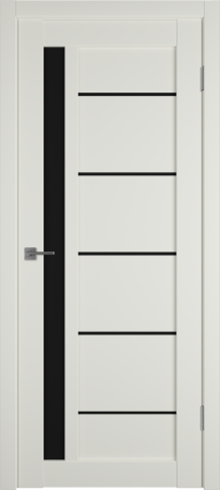 Межкомнатные двери E37 ДО black gloss MidWhite