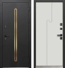 Входные двери Luxor Termo 10 Черная шагрень Эмалит белый