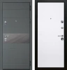 Входные двери Натта ЮР3 Графит - Без фрезеровки ZB Белый
