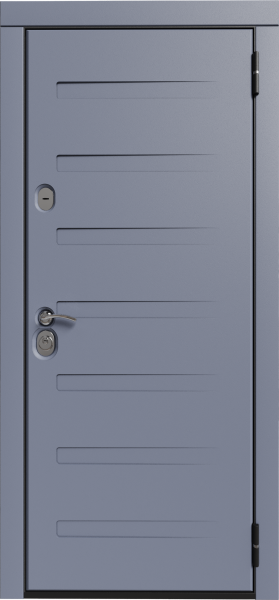 Входные двери Пиано П-18 Графит - П-18 Белый текстурный