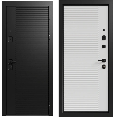 Входные двери Авалон 3К90 ЮР-34 ZB 999-2 Черный кварц - ЮР-34 RAL 9003