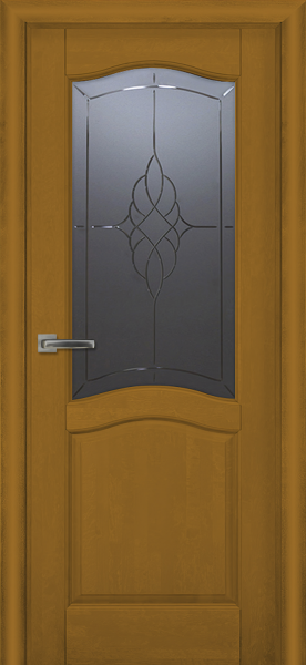 Межкомнатные двери Лео м. ДО графит с фрезеровкой