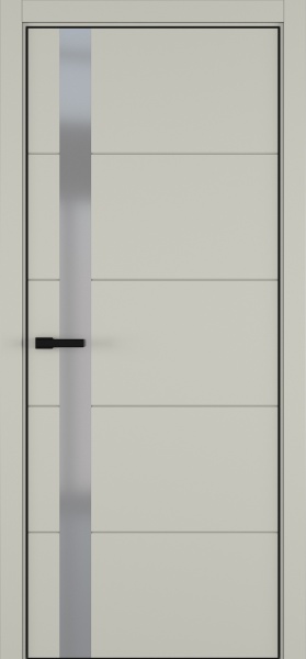 Межкомнатная дверь Groove ДО ART Lite REVERS серый мат.
