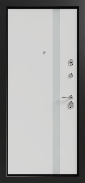 Входные двери Вивара 3К90 ШП-1 RAL 7021 - ЮР22 RAL 9003