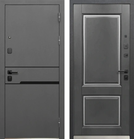 Входные двери Luxor Классика Сатин муар 7024 Сатин графит