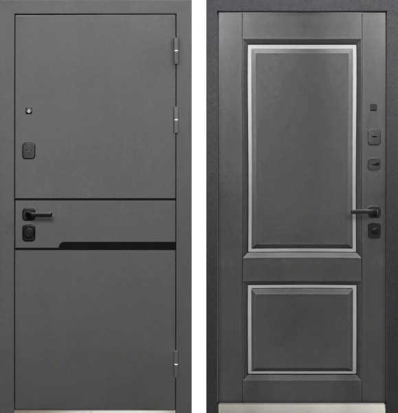 Входные двери Luxor Классика Сатин муар 7024 Сатин графит