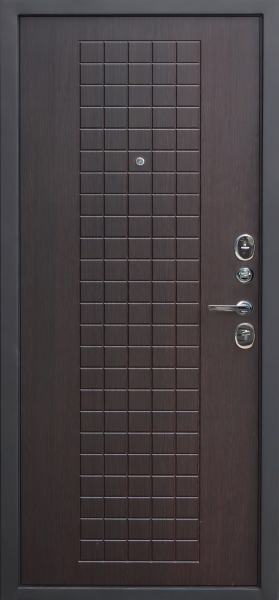 Входные двери Гарда муар 8 мм Черный муар Венге