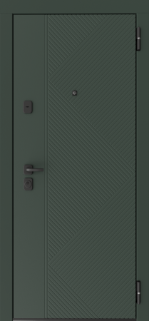 Входные двери TR 3 ЮП-29 Грин - ЮП-18 ZB Белый