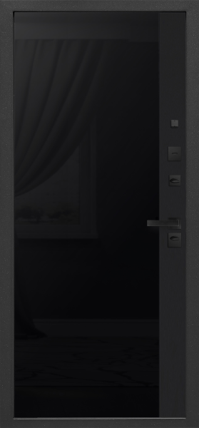 Входные двери 9 см Smart 2 Дуб мадейра янтарь Сатин черный