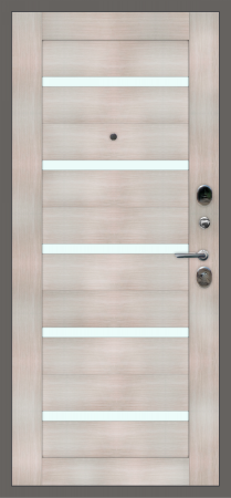 Входные двери M30 металл Букле графит - СБ-1 Лиственница беленая