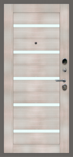 Входные двери M30 металл Букле графит - СБ-1 Лиственница беленая