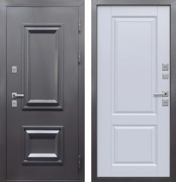 Протерма Багет Букле Антрацит/ Велюр белый