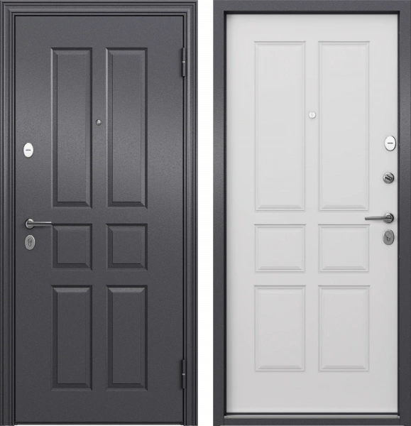 DELTA LT MP VDM-1 Темно-серый букле графит/СК-10 Бьянко 950*2050 R