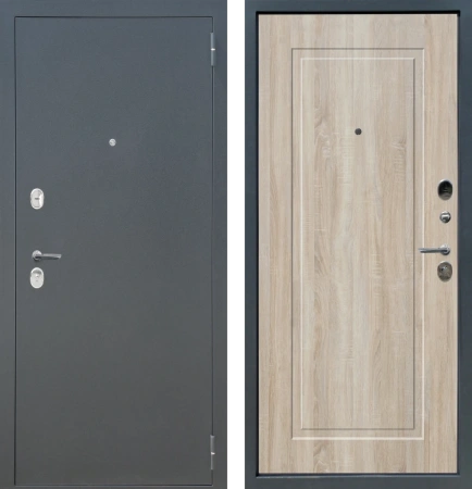 Входные двери M2 ФЛ Бетон графит - ФЛ-25 Дуб Сонома светлый