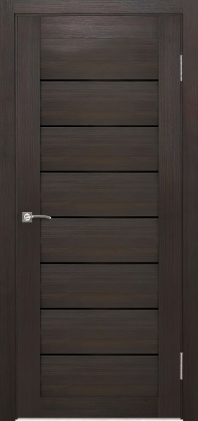 Межкомнатные двери 21S(р) Lacobel черный лак Орех шоколад