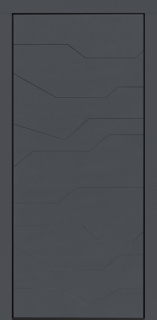 Входные двери Сталлер Comfort 3K ЮП-23 ZB 856-2 Грей - ЮП-15 (декоративная зеркальная вставка) Дуб шале снежный