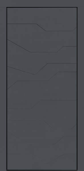 Входные двери Сталлер Comfort 3K ЮП-23 ZB 856-2 Грей - ЮП-15 (декоративная зеркальная вставка) Дуб шале снежный