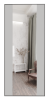 Входные двери Сталлер Comfort 3K ЮП-21 Латте (ZB855-2) - ЮП-16 (декоративная зеркальная вставка) ZB Белый
