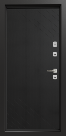 Входные двери Сталлер Comfort 3K ЮП-19 Вудлайн черный - ЮП-28 Вудлайн черный