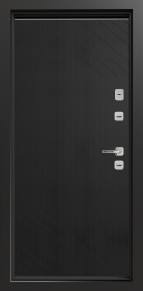 Входные двери Сталлер Comfort 3K ЮП-19 Вудлайн черный - ЮП-28 Вудлайн черный